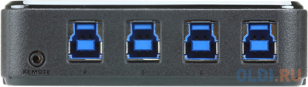 Переключатель Aten US434-AT USB, 4 ПК> 4 устройства, 4 USB B-тип > 4 USB A-тип, Male > Female, со шнурами A-B 2х1.2м.+2х1.8м. для подкл. к уп в Москвe