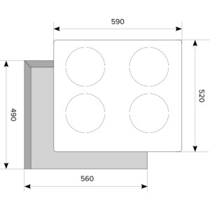 Варочная поверхность индукционная AKPO PIA 6094014CC WH