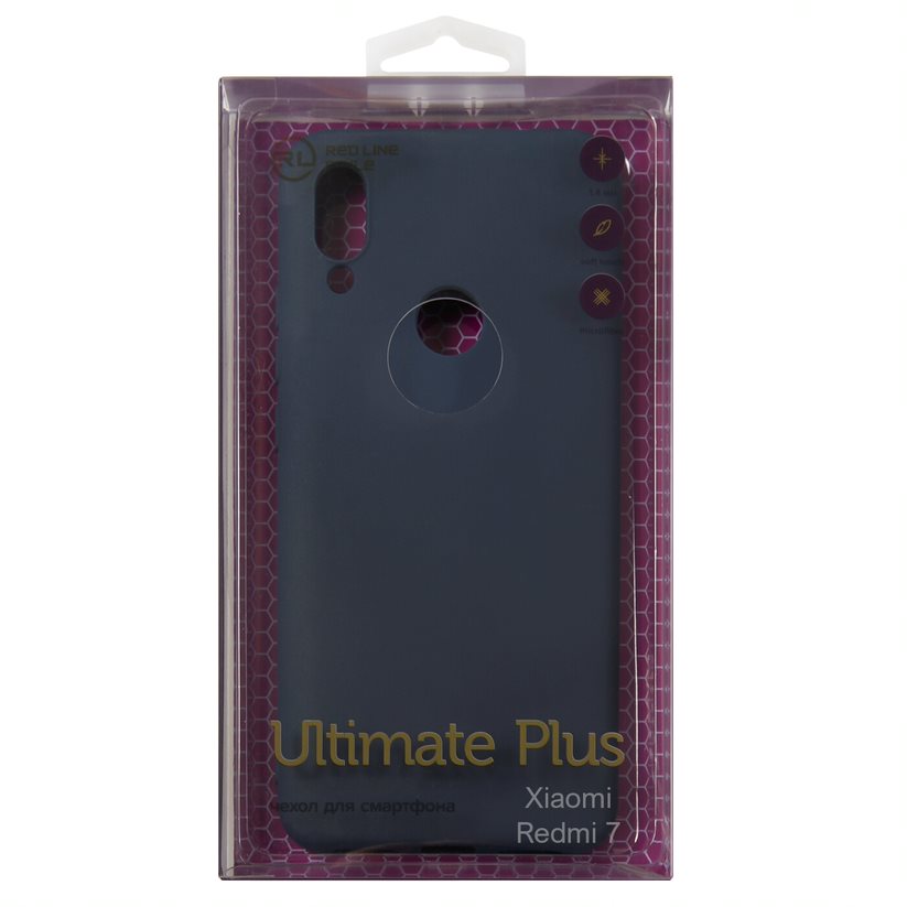 Чехол-накладка Red Line Ultimate plus для смартфона Xiaomi Redmi 7, синий (УТ000023392)
