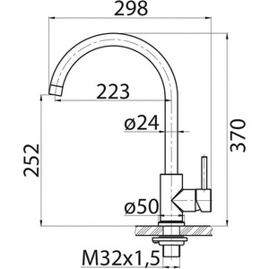 Смеситель для кухни BelBagno черный (BB-LAM03-2-IN-NERO)