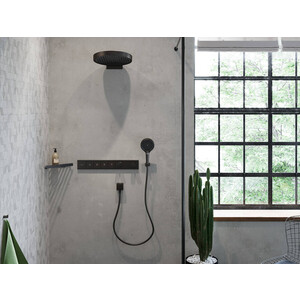 Шланговое подключение Hansgrohe FixFit Wall Square черный матовый (26455670) в Москвe