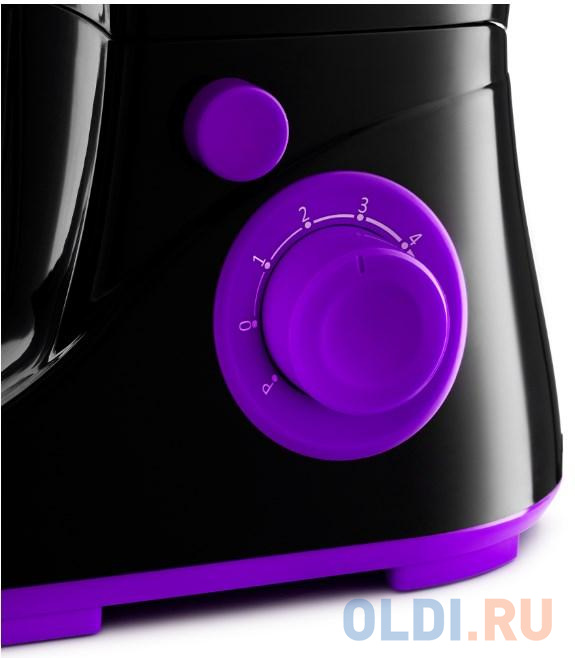 Миксер планетарный Kitfort КТ-3046-1 черный/фиолетовый