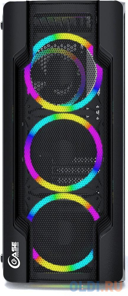 Корпус ATX Powercase Mistral X4 Mesh LED Без БП чёрный в Москвe