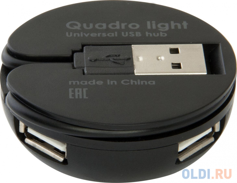 Универсальный USB разветвитель Quadro Light USB 2.0, 4 порта Defender