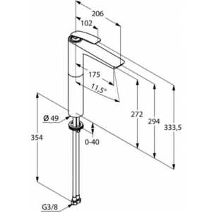 Смеситель для раковины Kludi Balance белый (522989175)