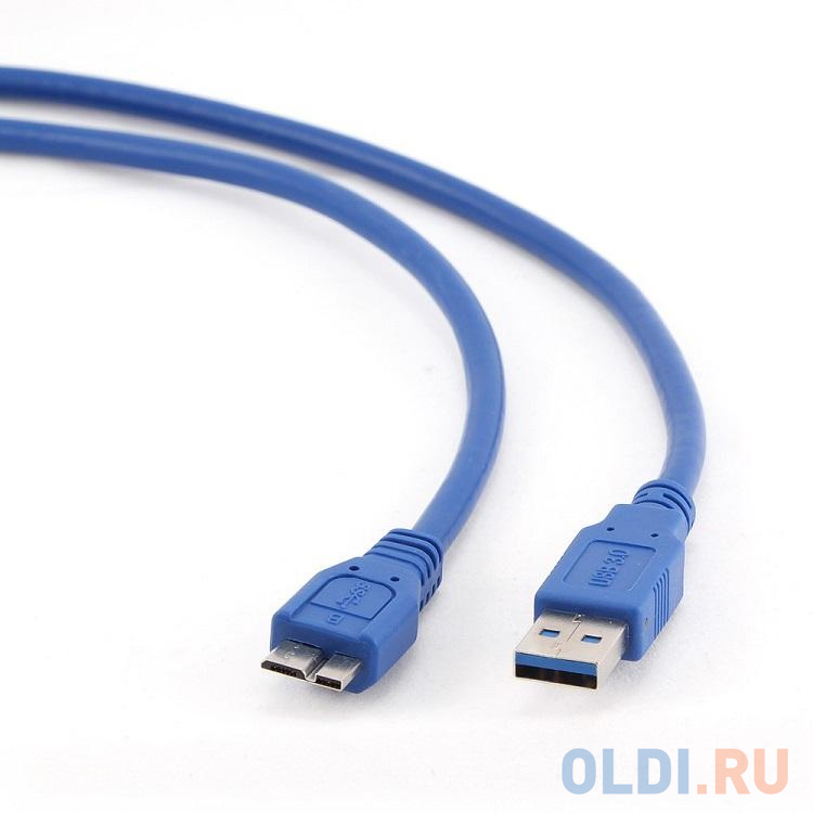 Кабель USB3.0 Pro AM/MicroBM  0,3m  Blue,&quot;Gembird/Cablexpert&quot;