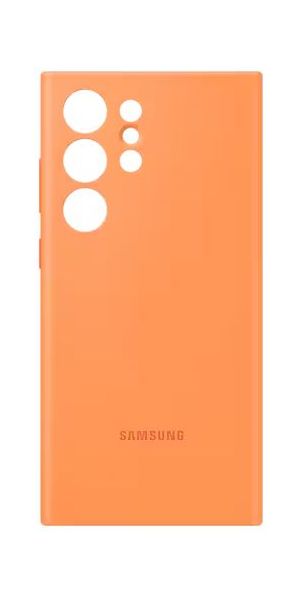 Чехол-накладка Samsung Silicone Cover для Galaxy S23 Ultra, оранжевый (EF-PS918TOEGRU)