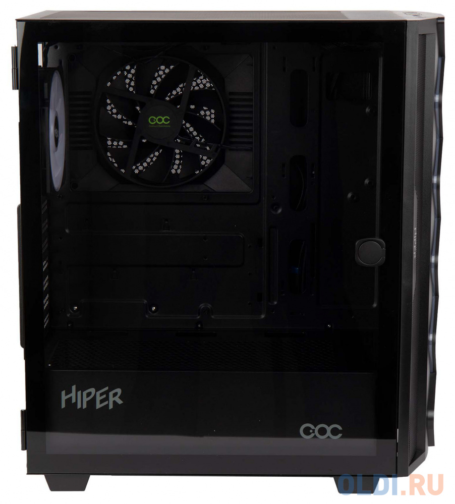 Корпус Hiper DCB черный без БП ATX 1x120mm 1x140mm 1xUSB2.0 1xUSB3.0 audio bott PSU