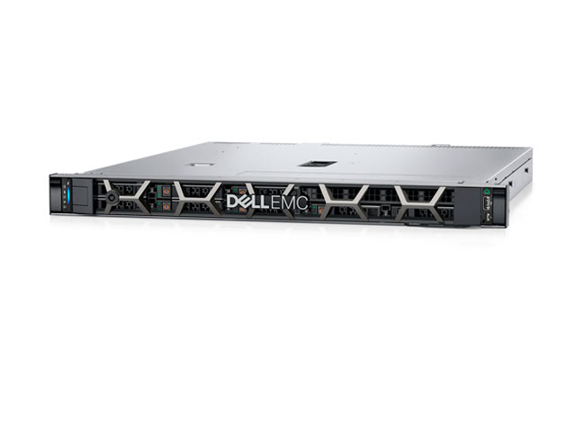 Сервер Dell PowerEdge R350, 1xIntel Xeon E-2324G, 1x16Gb RAM, 1x600Gb 10K SAS HDD, 8x2.5" HS, PERC H755, noDVD, 2xGLAN, iDRAC9 Exp, 2x600 Вт (up2), 1U
