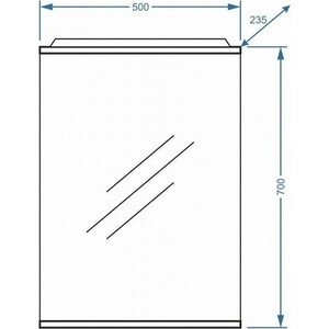 Зеркало Stella Polar Ильза 50/C с подсветкой (SP-00000220)