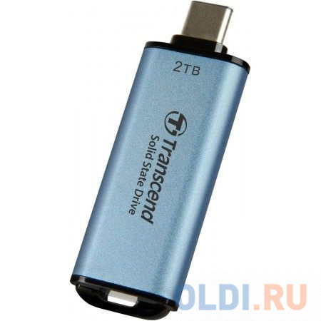 Накопитель SSD Transcend USB-C 2TB TS2TESD300C ESD300 голубой