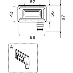 Сменный перелив Omoikiri OV-02 GM вороненая сталь (4956722)