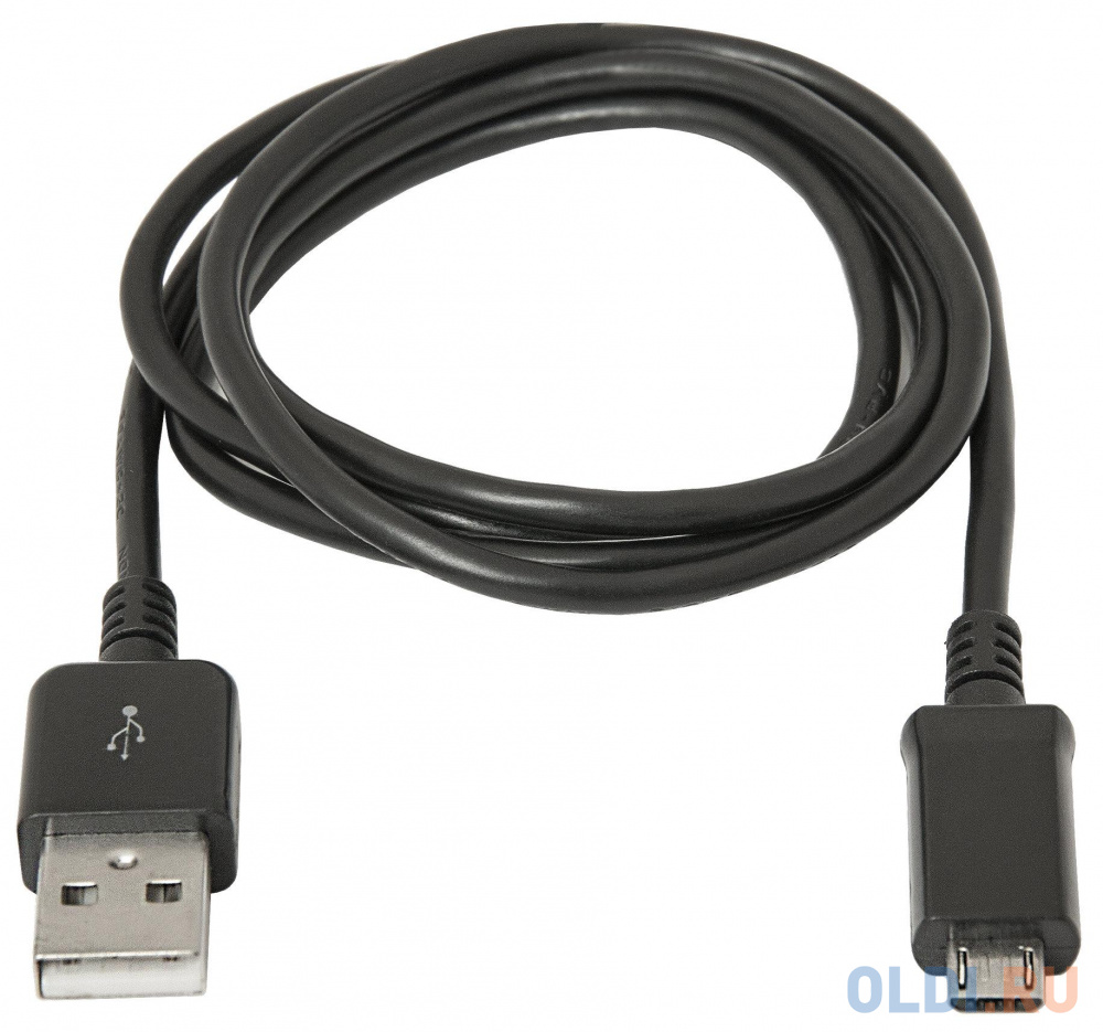 Кабель microUSB 1м Defender USB08-03H круглый черный