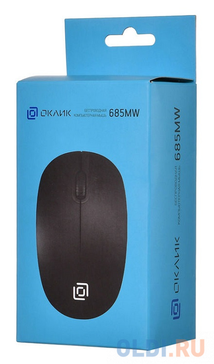 Мышь беспроводная Oklick 685MW черный оптическая (1200dpi) USB (2but)