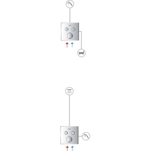 Термостат для ванны Grohe Grohtherm SmartControl с механизмом (29151LS0, 35600000)