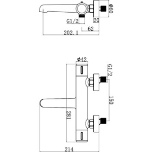 Термостат для ванны Agger Thermo (A2460000)