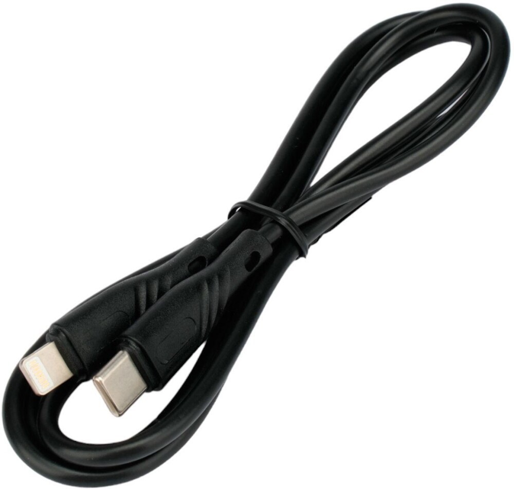 Кабель USB Type-C(m)-Lightning 8-pin(m), быстрая зарядка, 2.1А, 1 м, черный, Cablexpert CCB-USB2-CMAPO1-1MB (CCB-USB2-CMAPO1-1MB)