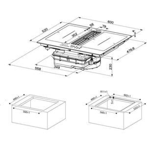 Электрическая варочная панель Faber GALILEO SMART BK A600 (340.0627.227)