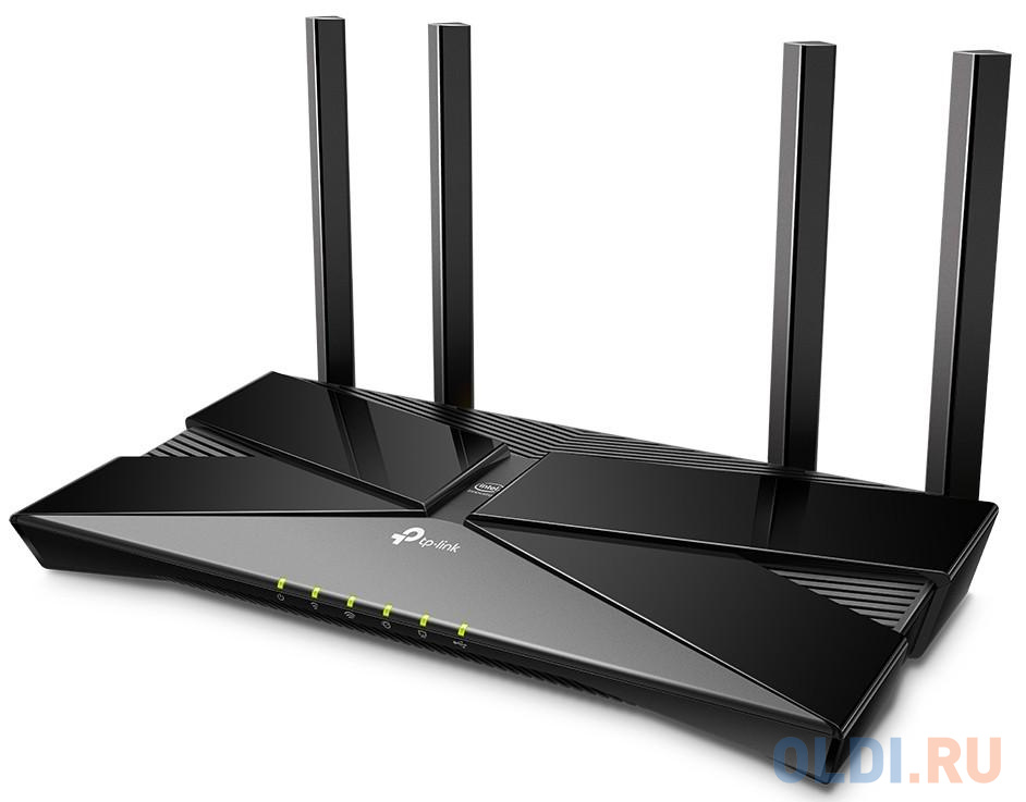 Wi-Fi роутер TP-LINK Archer AX50 802.11ax 3000Mbps 2.4 ГГц 5 ГГц 4xLAN USB черный в Москвe