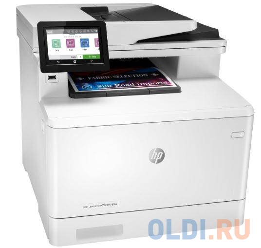 МФУ HP Color LaserJet Pro M479fnw <W1A78A>  принтер/сканер/копир/факс, A4, ADF, 27/27 стр/мин, 512Мб, USB, LAN, WiFi (замена CF377A M477fnw) в Москвe