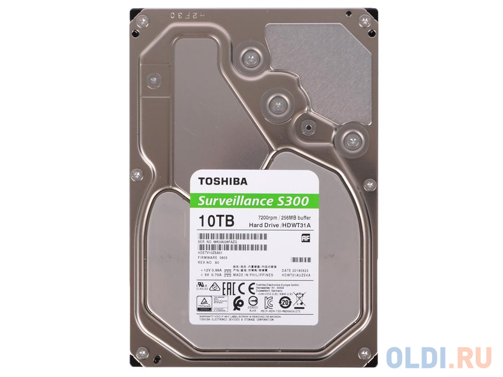 Жесткий диск Toshiba Surveillance S300 HDWT31AUZSVA 10 Tb
