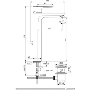 Смеситель для раковины Ideal Standard Ceraplan III (BC561AA)