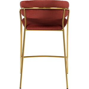 Полубарный стул Bradex Turin терракотовый с золотыми ножками (FR 0915)