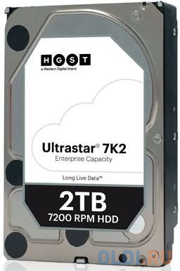 Жесткий диск WD SATA-III 2Tb Ultrastar DC HA210 (7200rpm) 128Mb 3.5&quot; (HUS722T2TALA604)