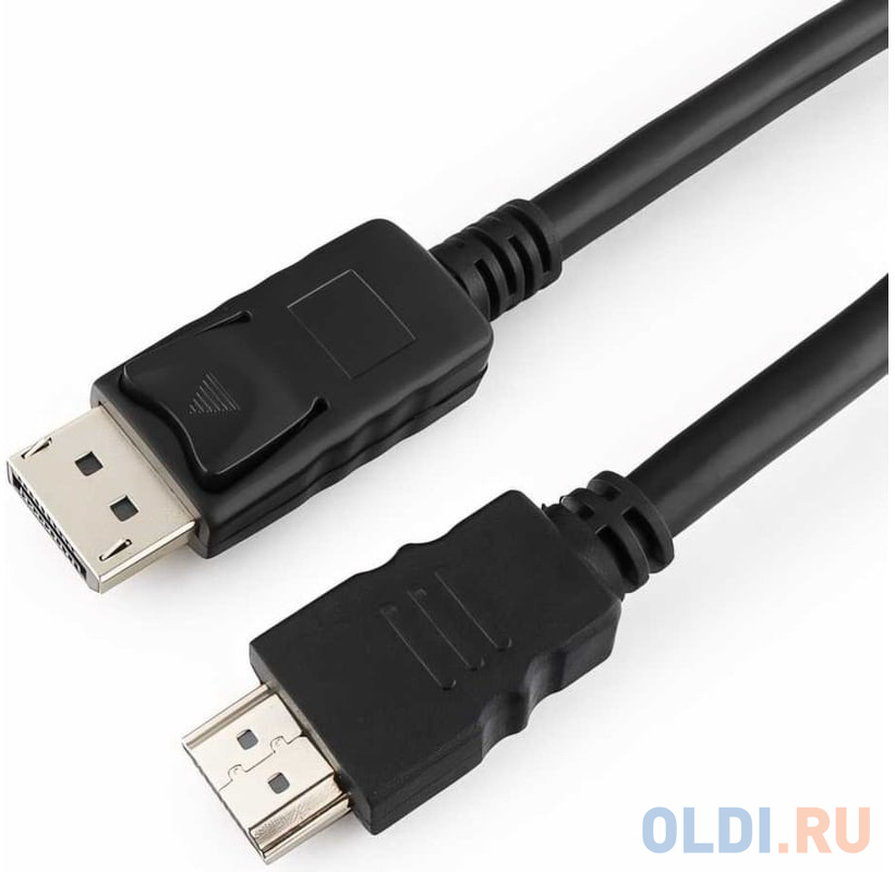 Кабель DisplayPort-HDMI Cablexpert, 1,8м, 20M/19M, черный, экран, пакет (CC-DPHDMI-6)