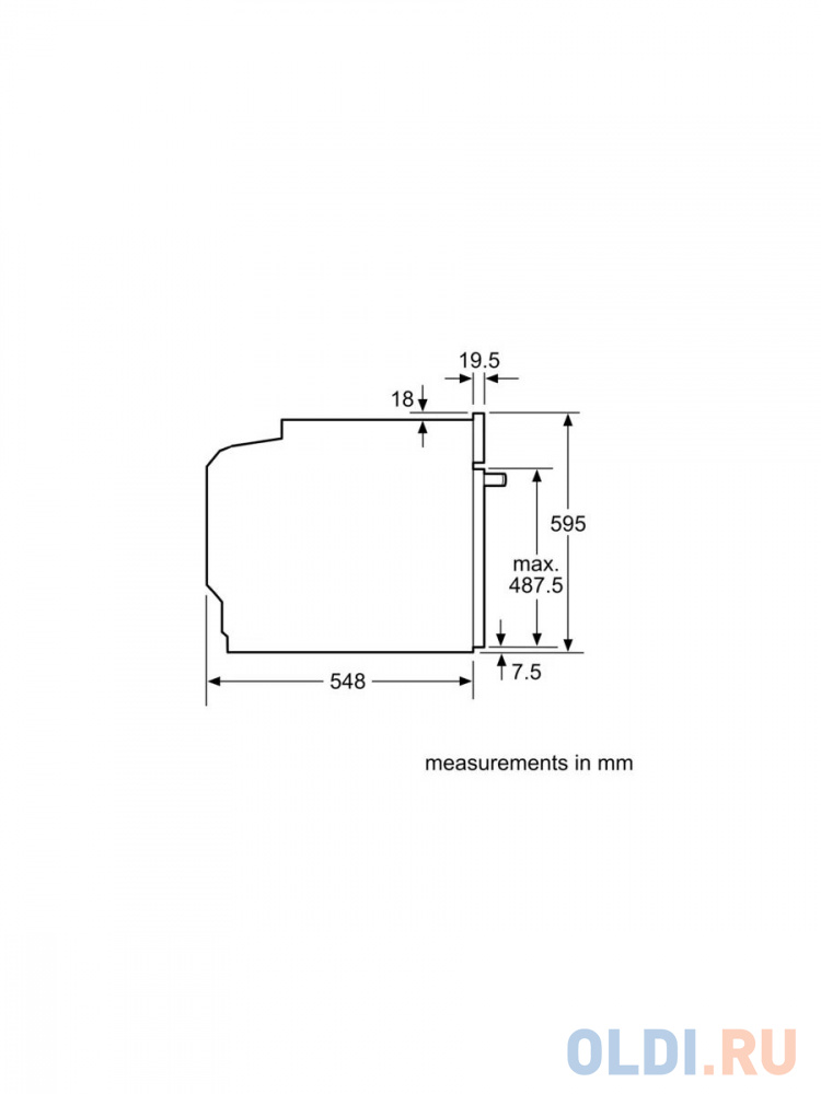 Встраиваемый электрический духовой шкаф Bosch HBG655BS1M Series 8, 595x594x548, 71 л, 3600 Вт 13 режимов гриль EcoClean 4D HotAir 10 автопрограмм в Москвe