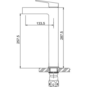 Смеситель для раковины Gappo G1099-32 сатин (6959477697951)