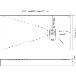 Душевой поддон Good Door Essentia 120х70 белый (ЛП00082)