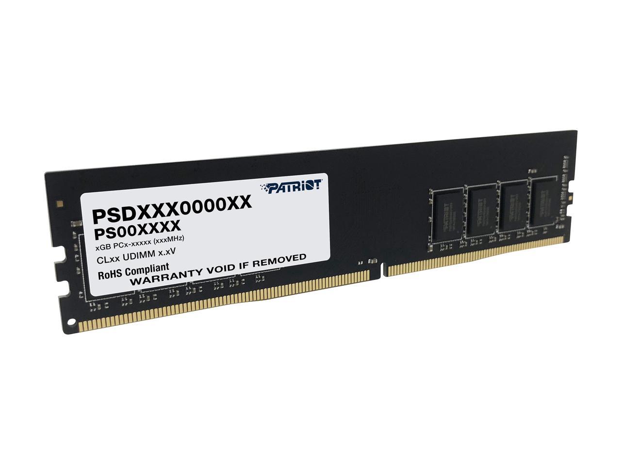 Память DDR4 DIMM 8Gb, 3200MHz, CL22, 1.2 В, Patriot Memory, Signature (PSD48G320081)