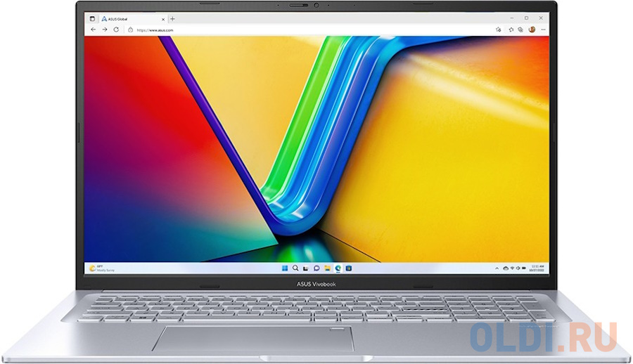 Ноутбук 17.3&quot; IPS FHD ASUS M3704YA-AU071 silver (Ryzen 5 7520U/16Gb/512Gb SSD/VGA int/noOS) (90NB1191-M002Y0)