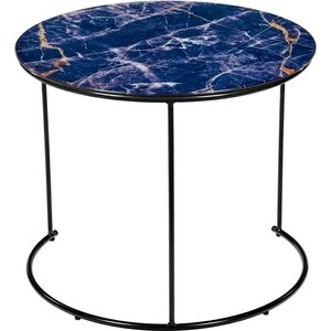 Набор кофейных столиков Bradex Tango темно-синий, черные ножки, 2 шт (FR 0754)