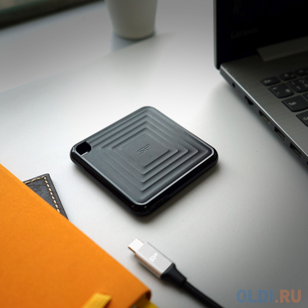 Твердотельный диск 2TB Silicon Power PC60, External, USB 3.2 Type-C [R/W - 540/500 MB/s] черный в Москвe