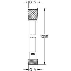 Душевой шланг Grohe Relexaflex 125 см, ПВХ, хром (28150001)