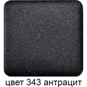 Кухонная мойка GreenStone GRS-40s-343 антрацит, с сифоном