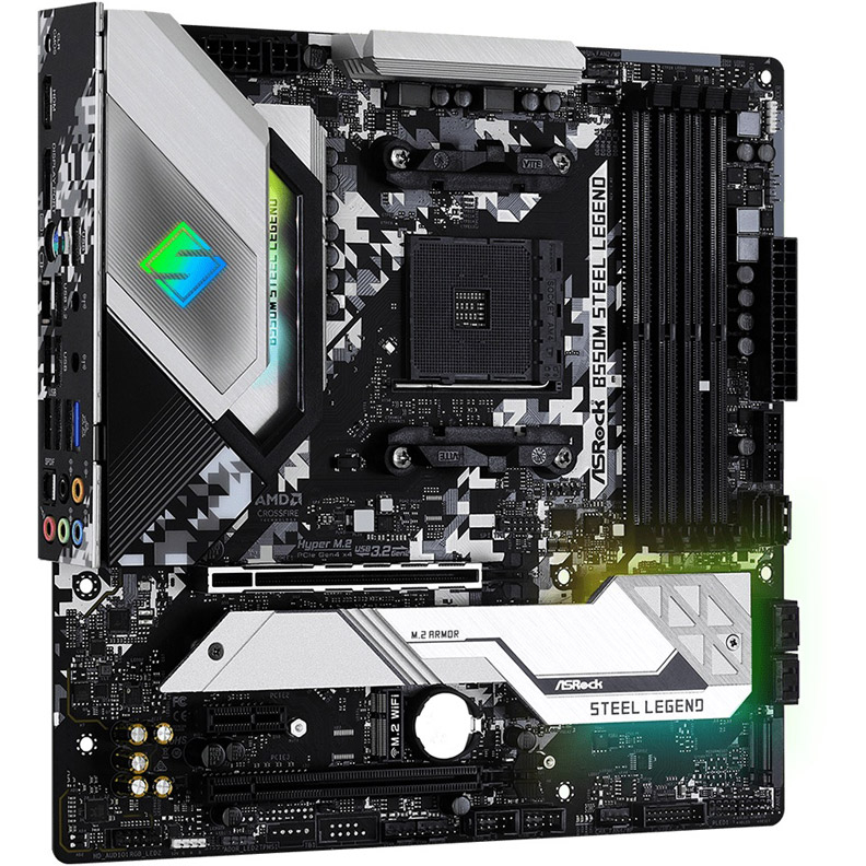 Материнская плата Asrock B550M STEEL LEGEND Socket AM4