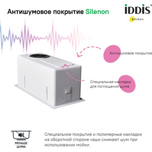 Дополнительная чаша IDDIS Edifice 21х44 сатин (EDI21S0i77)