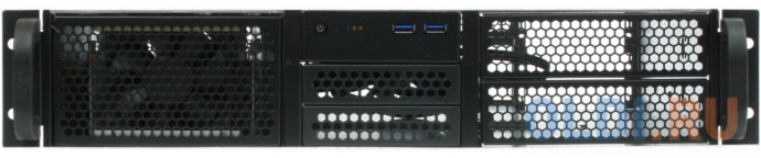 Procase RE204-D2H5-A-48 Корпус 2U server case,2x5.25+5HDD,черный,без блока питания(2U,2U-redundant),глубина 480мм,ATX 12"x9.6"