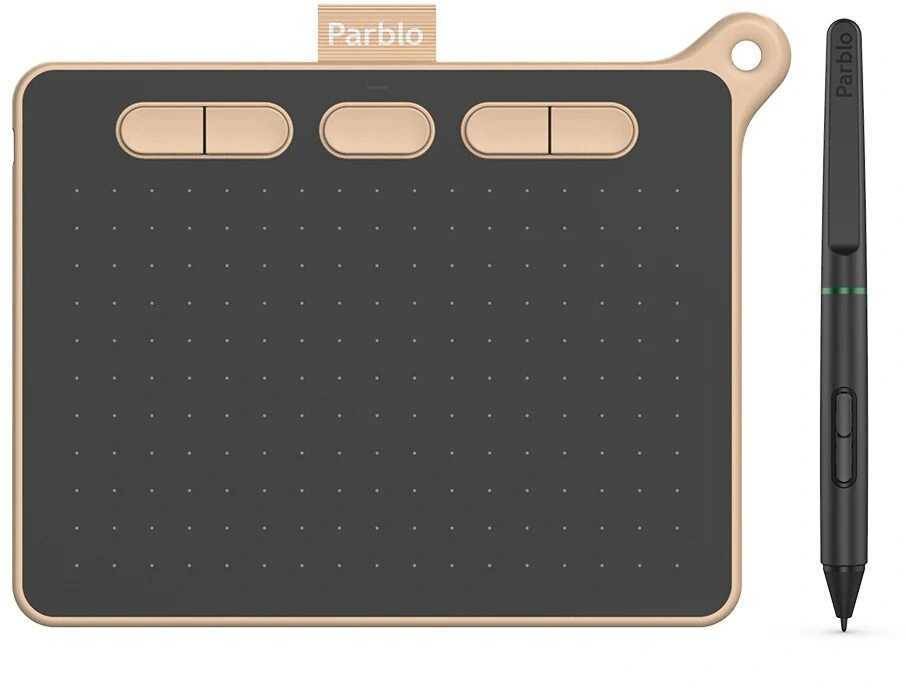 Графический планшет Parblo Ninos S черный/розовый, формат А6