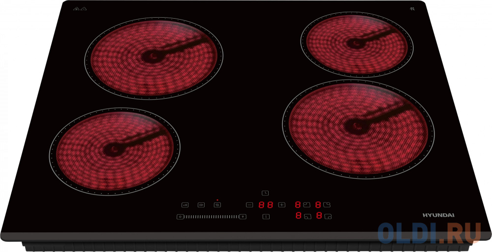 Варочная поверхность Hyundai HHE 6451 BG черный