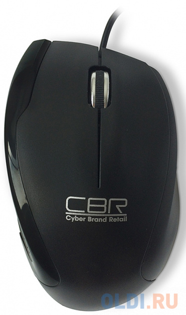 Мышь CBR CM-307 Black, 1200 dpi, провод 1,3м, USB