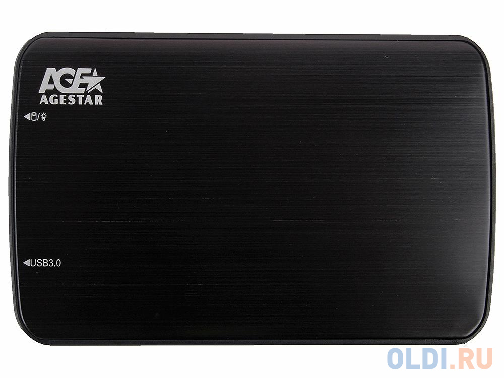 Мобил рек AgeStar 3UB2A12-6G (BLACK) usb3.0 to 2,5"hdd SATA алюминий