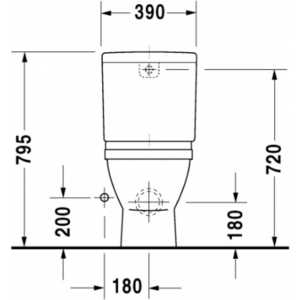 Унитаз (чаша) Duravit Starck 3 напольный (0126090000)