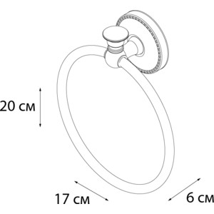 Полотенцедержатель Fixsen Adele хром, кольцо (FX-55011)