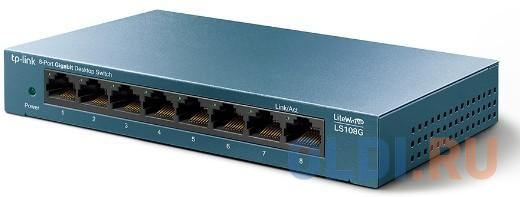 Коммутатор TP-LINK LS108G 8-портовый 10/100/1000 Мбит/с настольный коммутатор