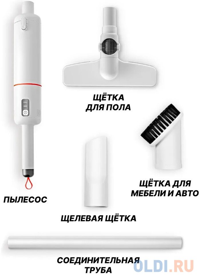 Aккумуляторный пылесос Lydsto Handheld Vacuum Cleaner YM-SCXCH301 сухая уборка белый