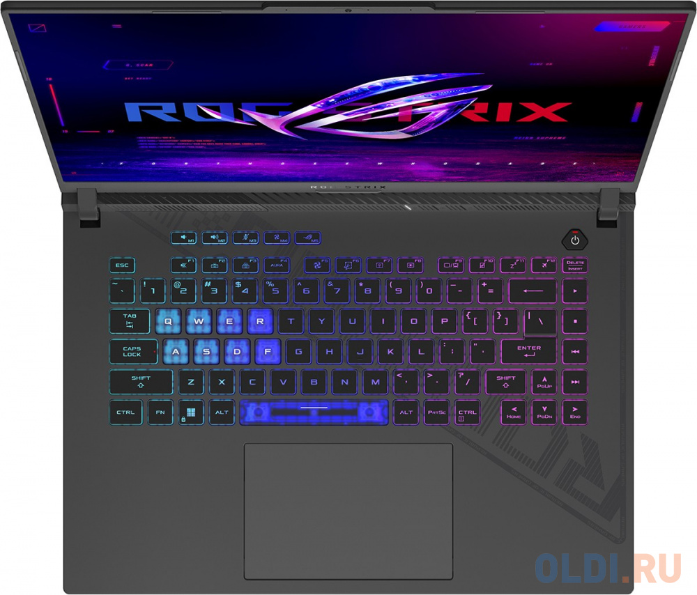 Ноутбук ASUS ROG G614JU-N4093 16" 2560x1600/Intel Core i7-13650HX/RAM 16Гб/SSD 1Тб/RTX 4050 6Гб/ENG|RUS/DOS серый 2.5 кг 90NR0CC1-M008V0